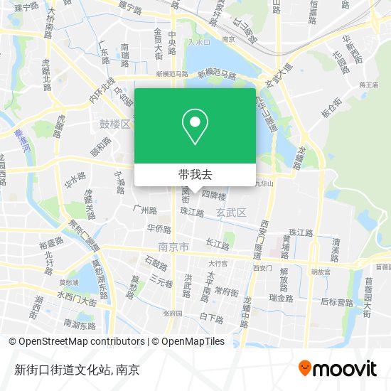 新街口街道文化站地图