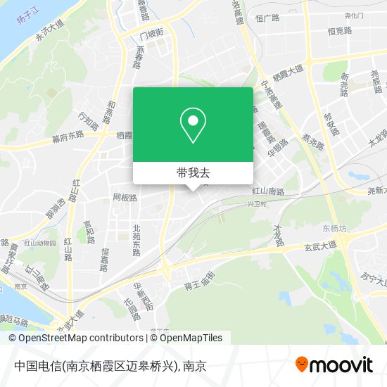 中国电信(南京栖霞区迈皋桥兴)地图