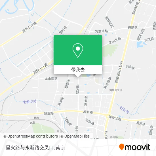 星火路与永新路交叉口地图