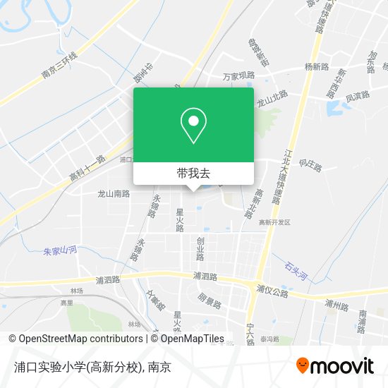 浦口实验小学(高新分校)地图