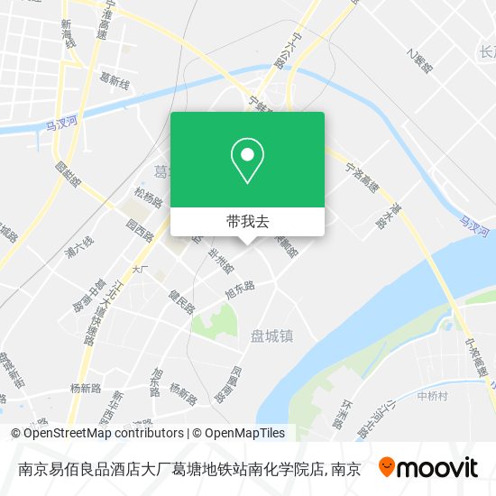 南京易佰良品酒店大厂葛塘地铁站南化学院店地图