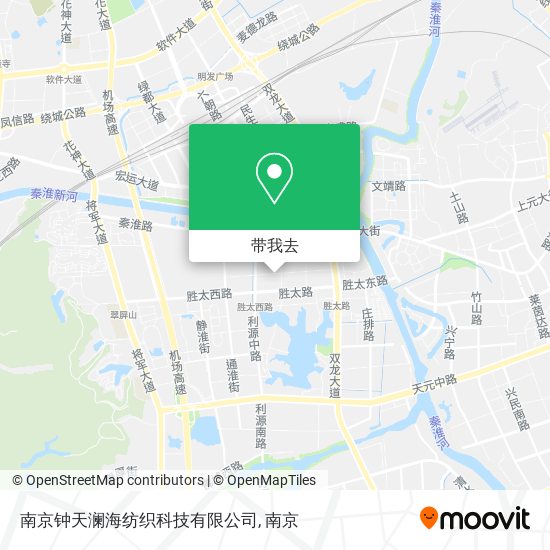 南京钟天澜海纺织科技有限公司地图