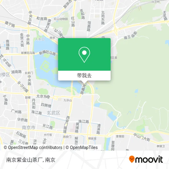 南京紫金山茶厂地图