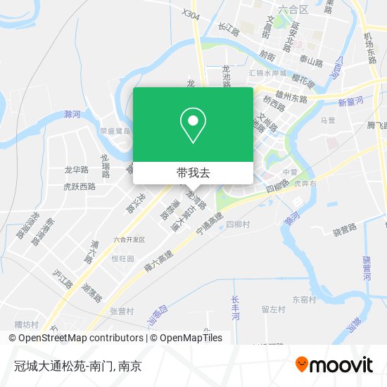 冠城大通松苑-南门地图