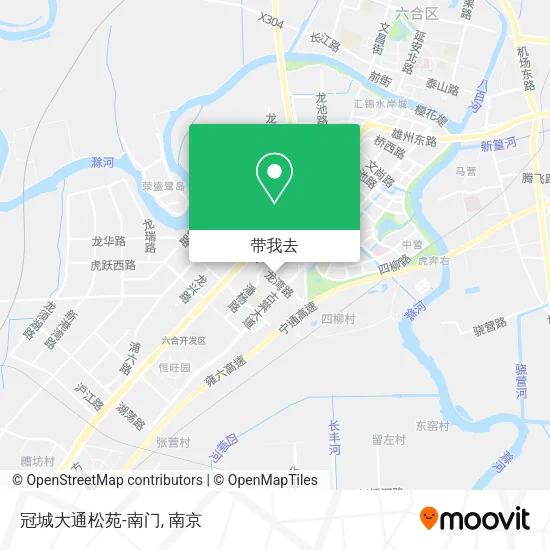 冠城大通松苑-南门地图