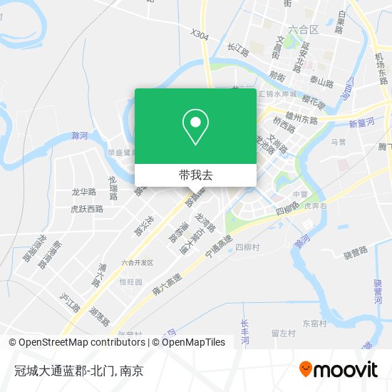 冠城大通蓝郡-北门地图