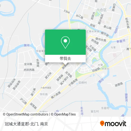 冠城大通蓝郡-北门地图