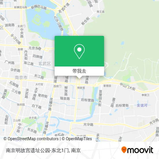 南京明故宫遗址公园-东北1门地图
