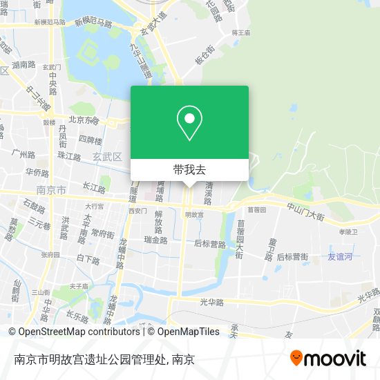 南京市明故宫遗址公园管理处地图