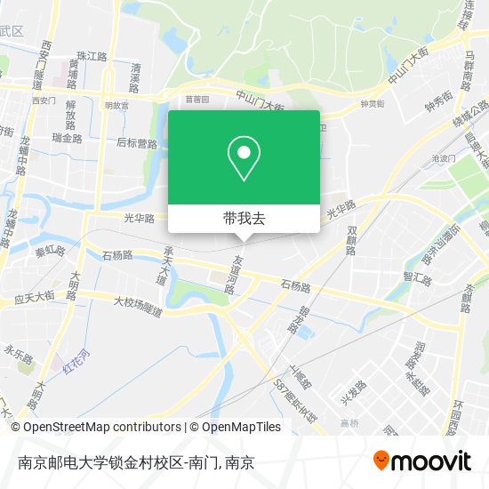 南京邮电大学锁金村校区-南门地图