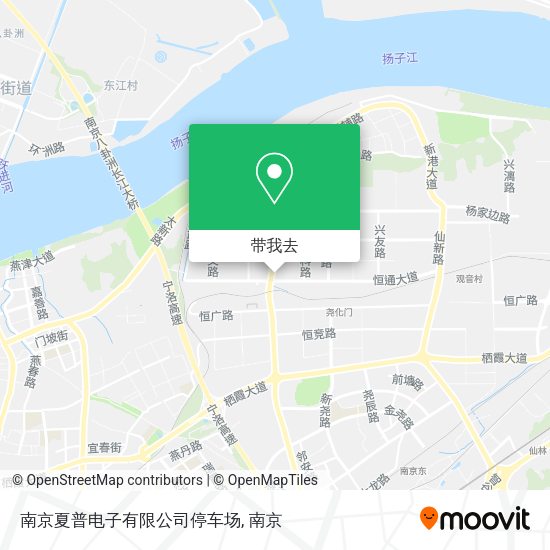 南京夏普电子有限公司停车场地图