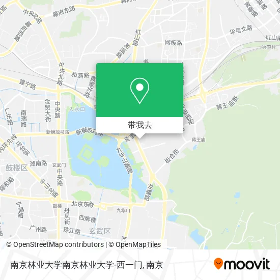 南京林业大学南京林业大学-西一门地图