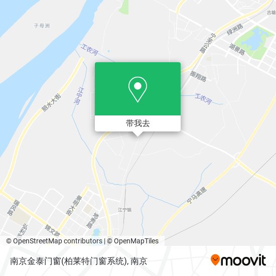 南京金泰门窗(柏莱特门窗系统)地图