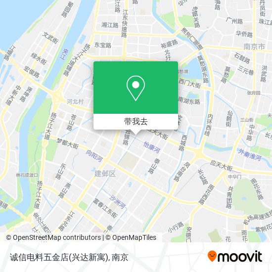 诚信电料五金店(兴达新寓)地图