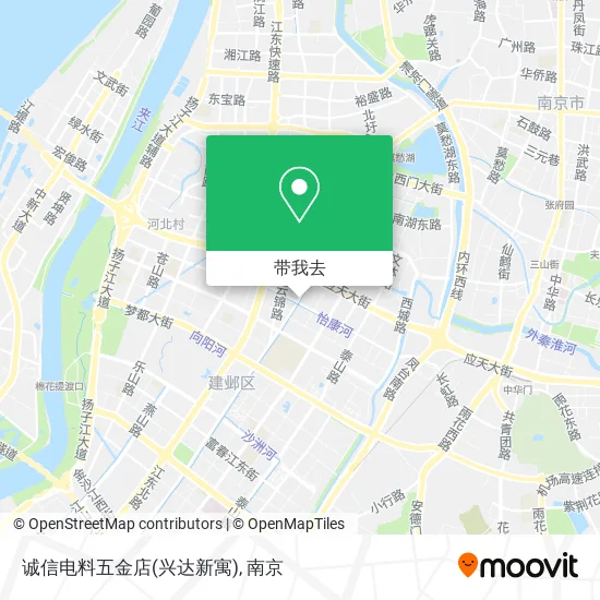 诚信电料五金店(兴达新寓)地图
