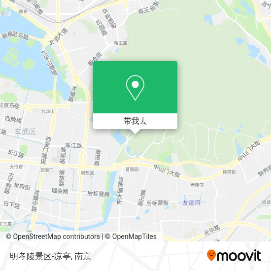 明孝陵景区-凉亭地图