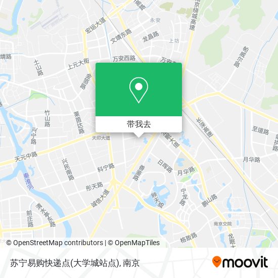 苏宁易购快递点(大学城站点)地图