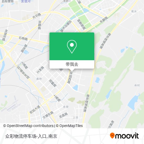 众彩物流停车场-入口地图
