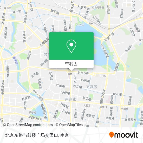 北京东路与鼓楼广场交叉口地图