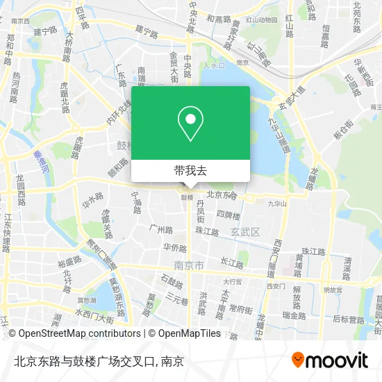 北京东路与鼓楼广场交叉口地图
