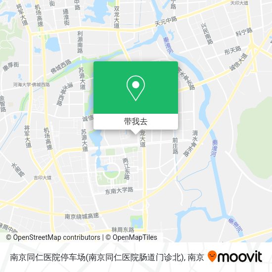 南京同仁医院停车场(南京同仁医院肠道门诊北)地图