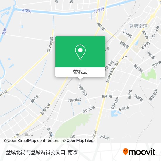 盘城北街与盘城新街交叉口地图