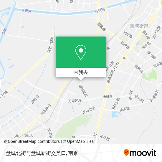 盘城北街与盘城新街交叉口地图
