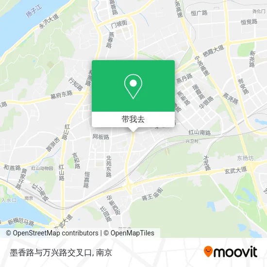 墨香路与万兴路交叉口地图