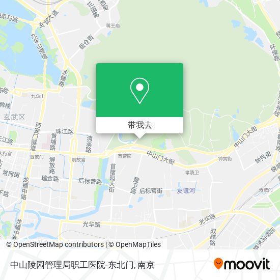 中山陵园管理局职工医院-东北门地图