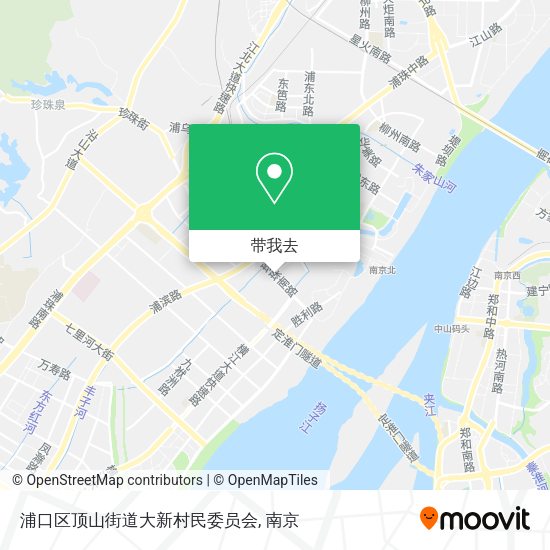 浦口区顶山街道大新村民委员会地图