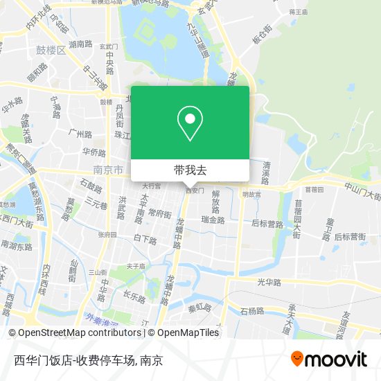 西华门饭店-收费停车场地图