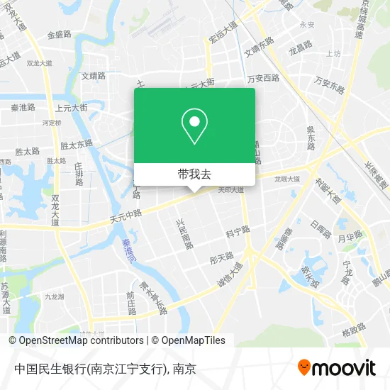 中国民生银行(南京江宁支行)地图