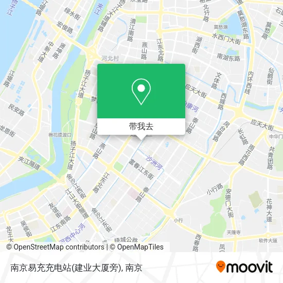 南京易充充电站(建业大厦旁)地图