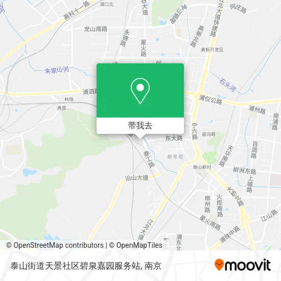 泰山街道天景社区碧泉嘉园服务站地图