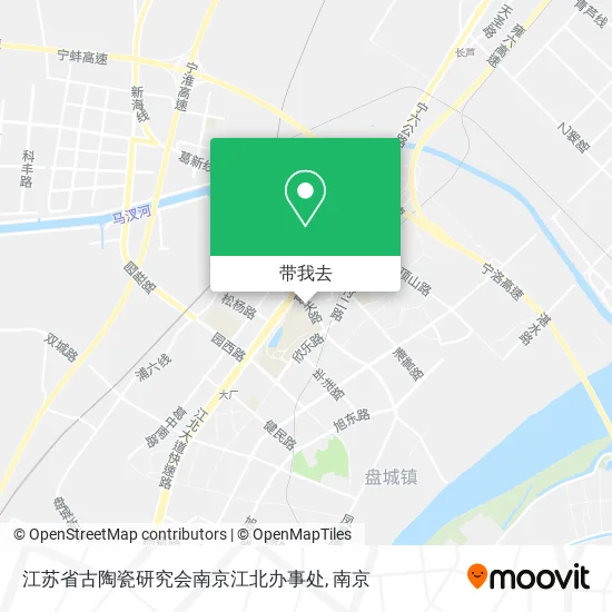 江苏省古陶瓷研究会南京江北办事处地图