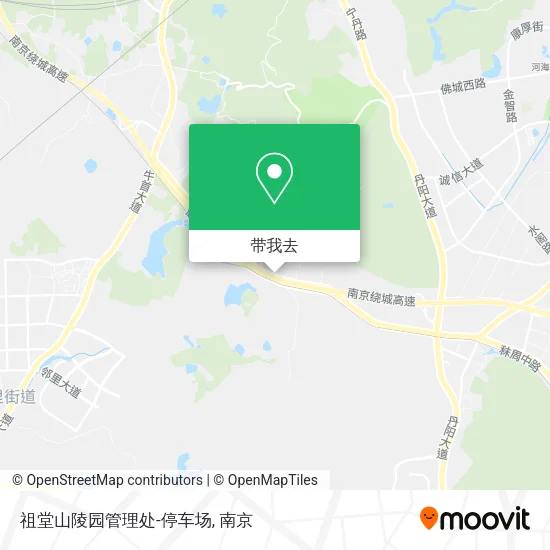 祖堂山陵园管理处-停车场地图