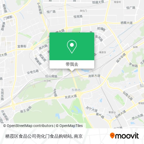 栖霞区食品公司尧化门食品购销站地图
