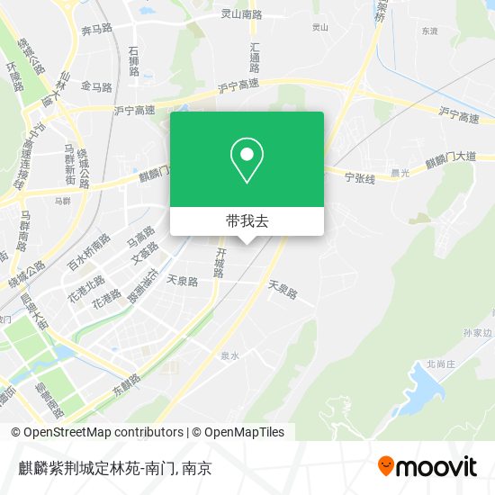 麒麟紫荆城定林苑-南门地图