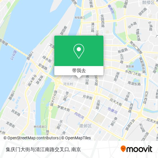 集庆门大街与清江南路交叉口地图