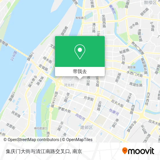集庆门大街与清江南路交叉口地图