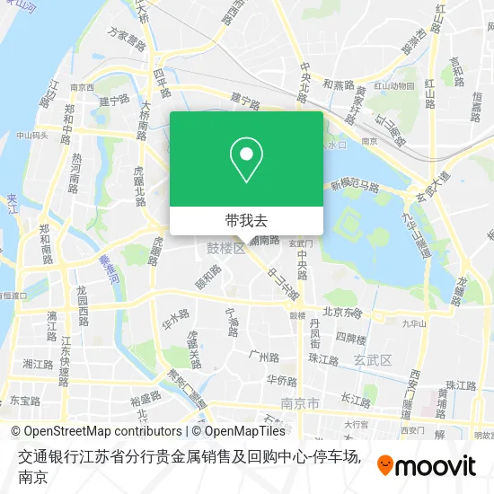交通银行江苏省分行贵金属销售及回购中心-停车场地图