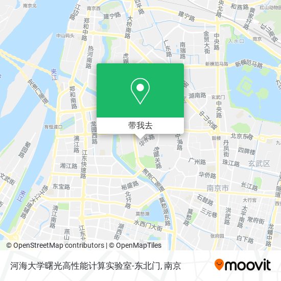 河海大学曙光高性能计算实验室-东北门地图