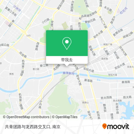 共青团路与龙西路交叉口地图