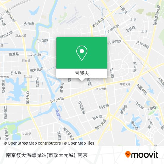 南京筱天温馨驿站(市政天元城)地图