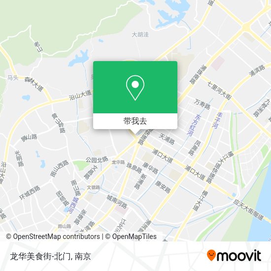 龙华美食街-北门地图