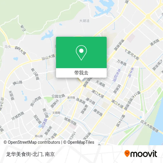 龙华美食街-北门地图