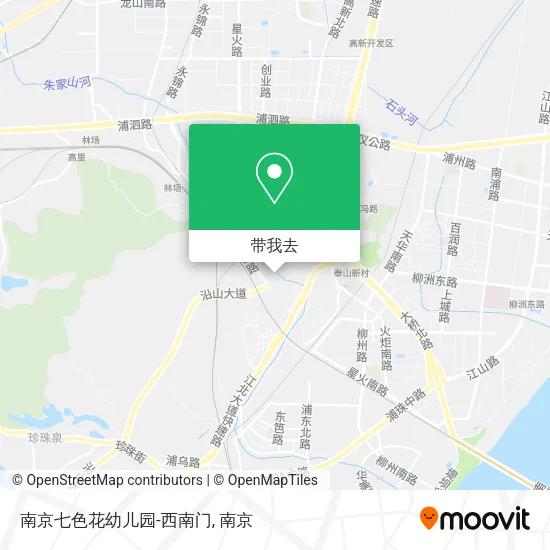 南京七色花幼儿园-西南门地图