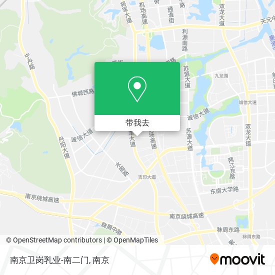 南京卫岗乳业-南二门地图