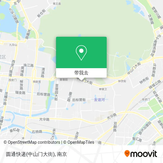 圆通快递(中山门大街)地图