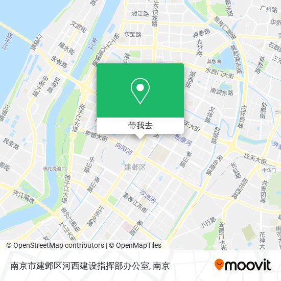 南京市建邺区河西建设指挥部办公室地图